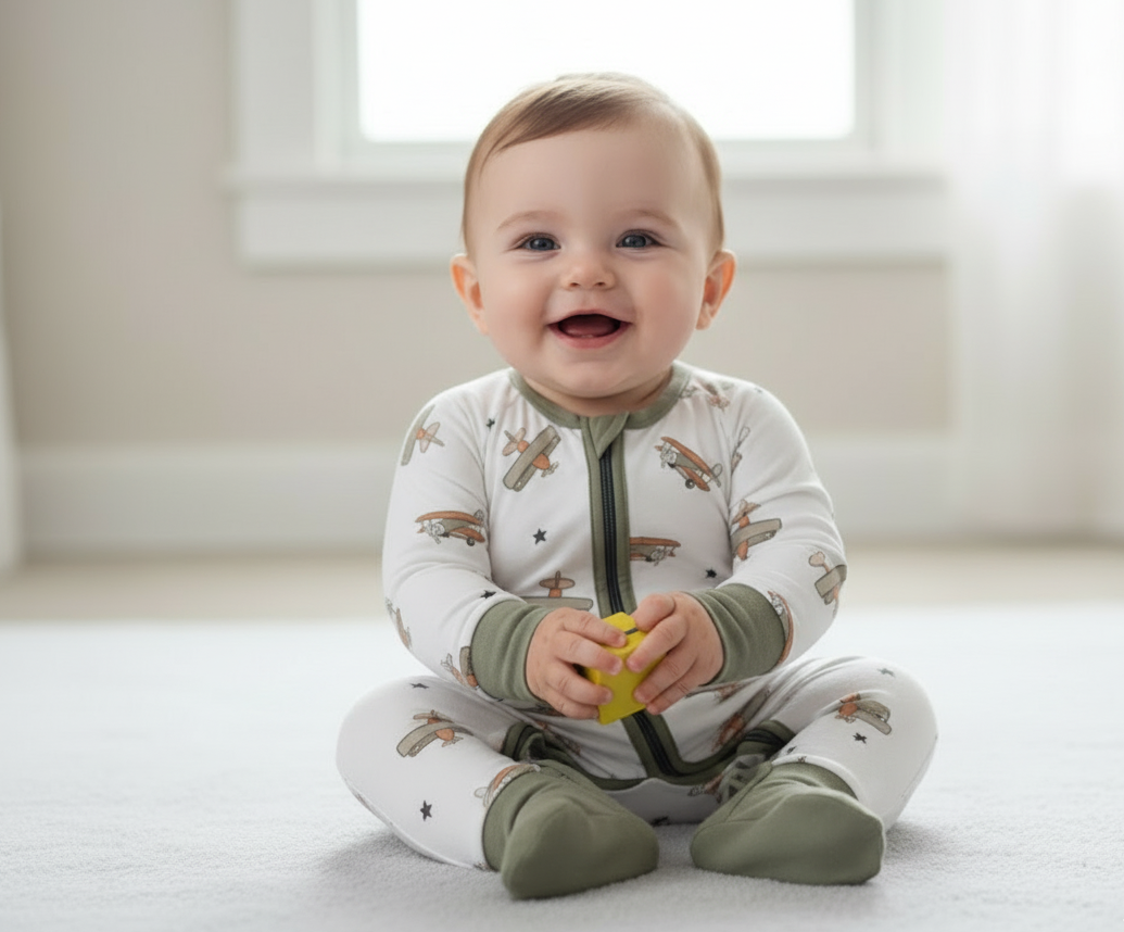 ✈️ Sky Captain 🧑✈️Bamboo Rompers