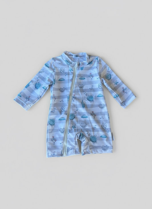 ☀️ Infant/Baby Full-Zip Long Sleeve Sunsuit